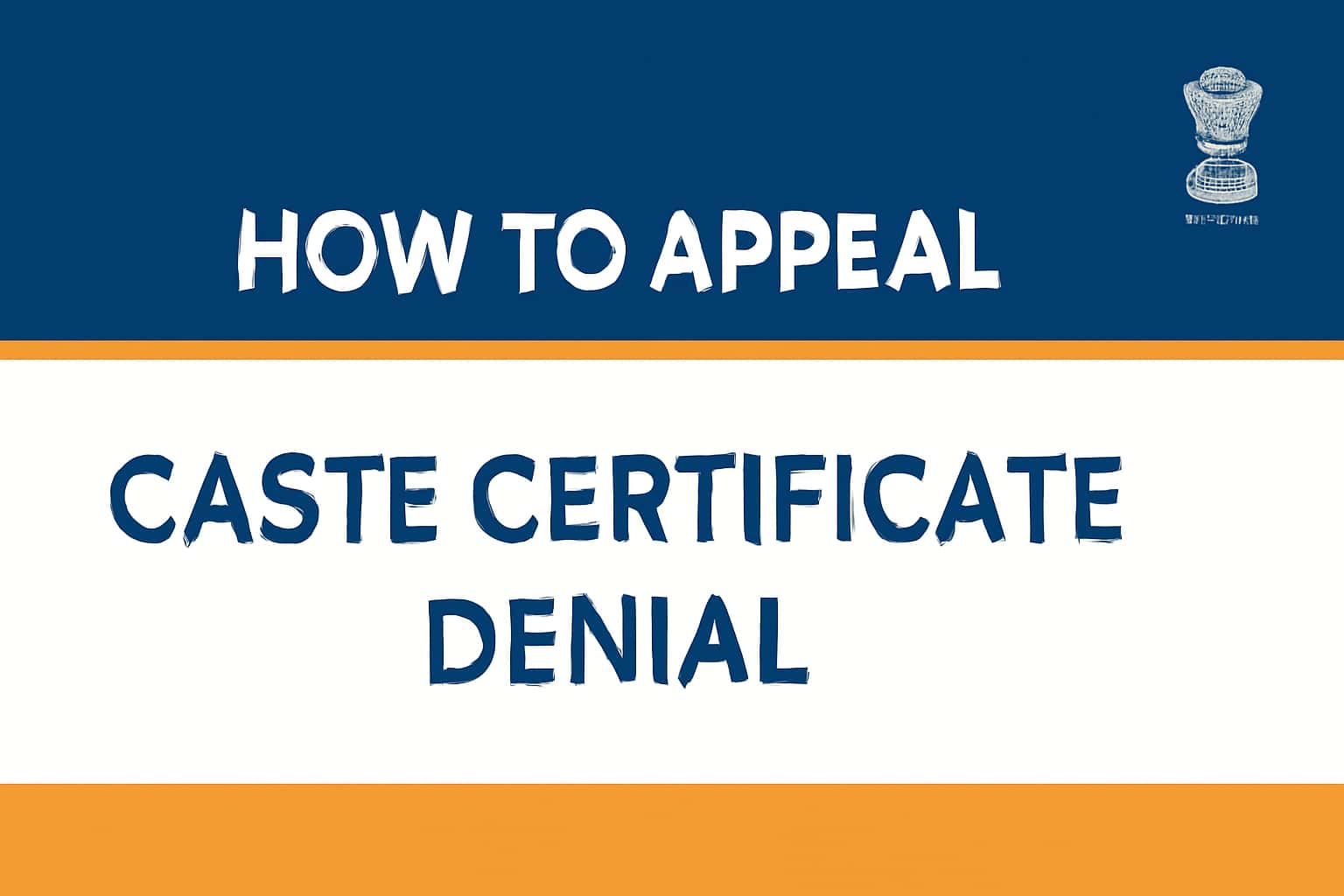 How to Appeal Caste Certificate Denial