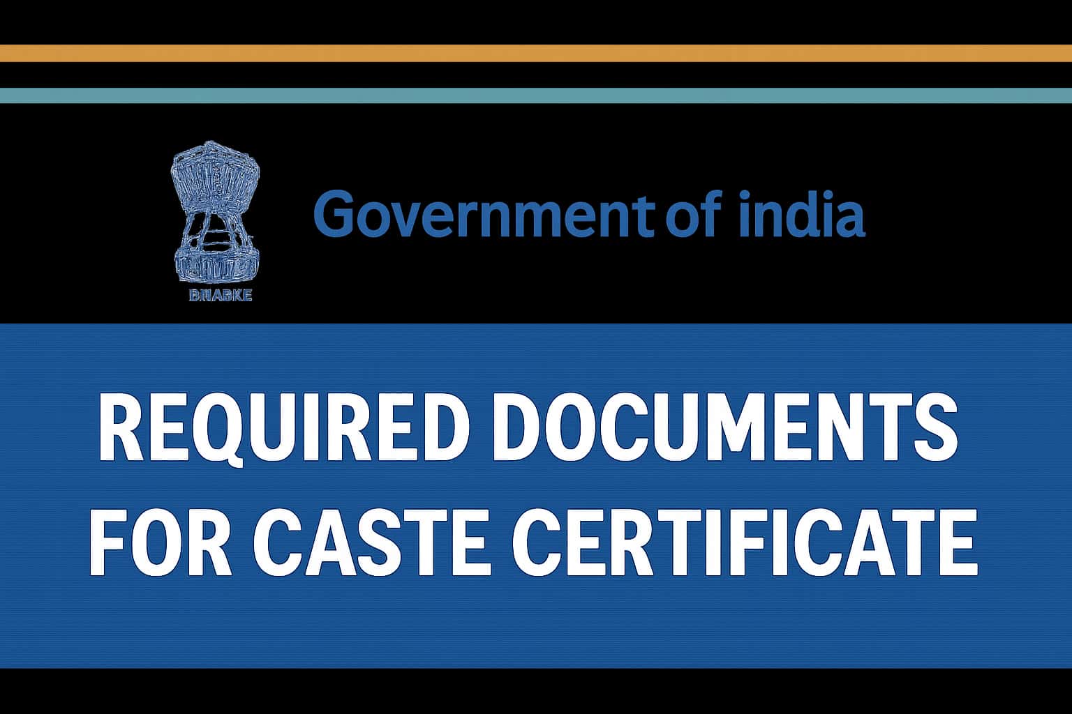 Required Documents for Caste Certificate